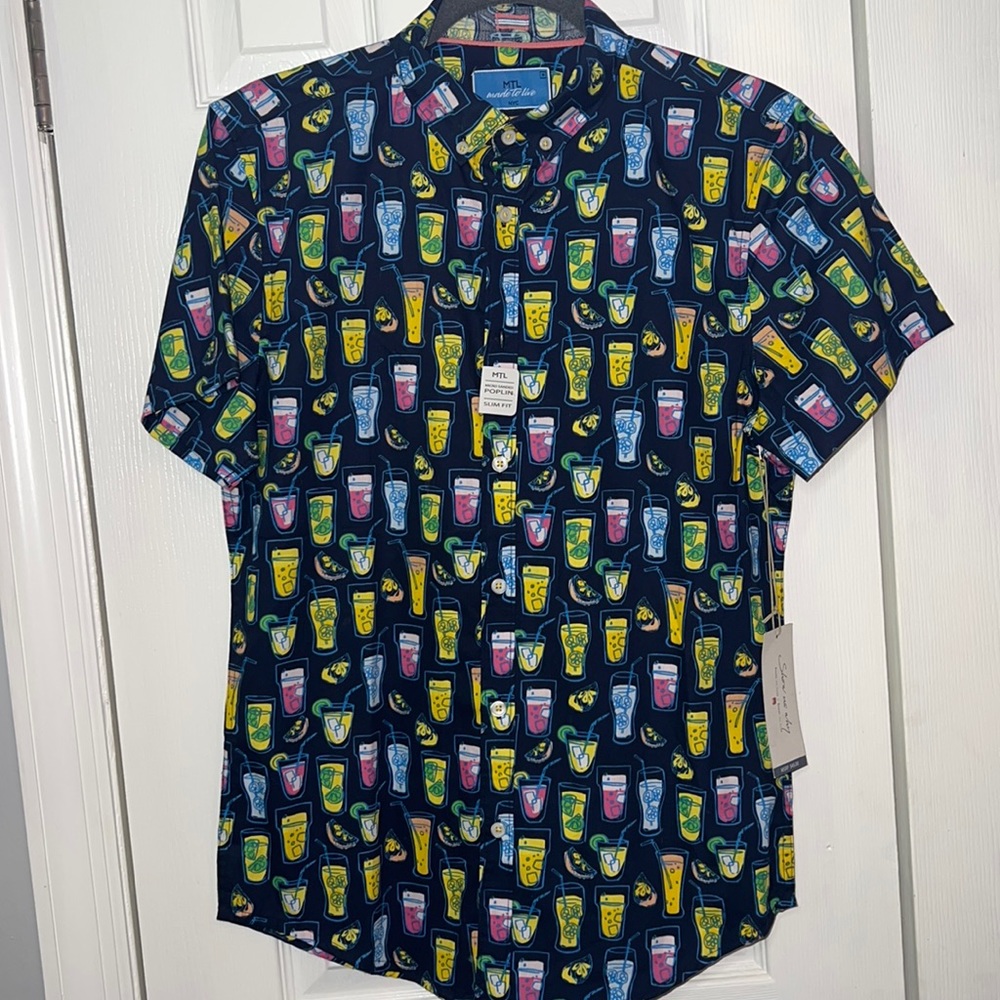 Men's  Made to Live Casual Button Down Shirt  NWT  Size Small